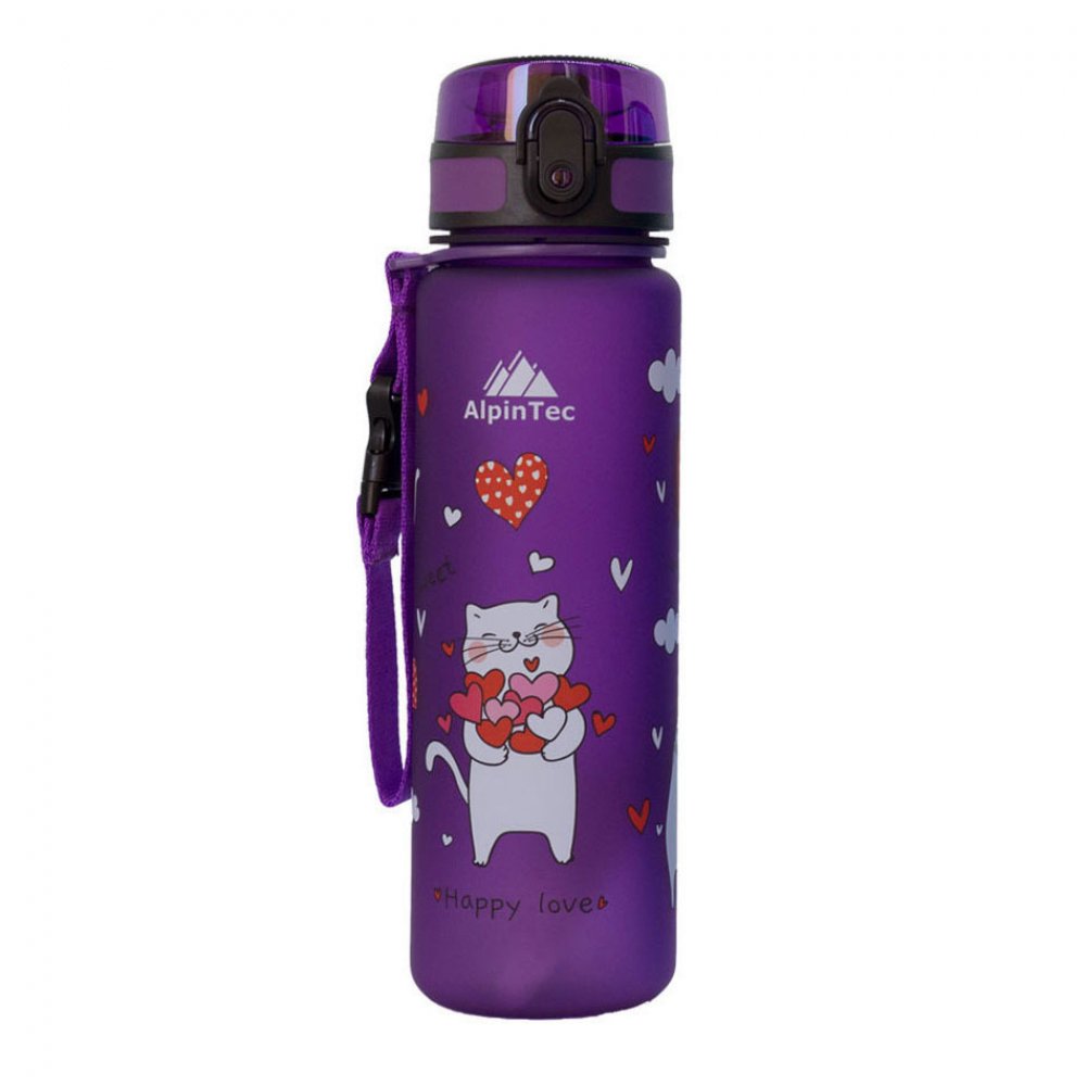 AlpinTec Παγούρι Tritan 500ml Cats Μωβ - 1