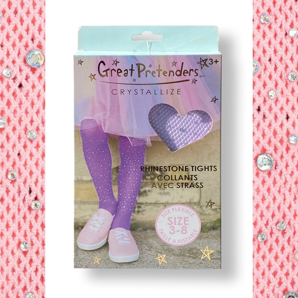 Great Pretenders Καλσόν με Στρας Ροζ Νο 3-8 ετών - 1