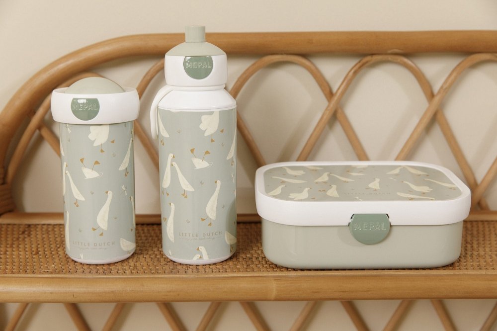 Little Dutch Στεγανό ποτήρι με καπάκι Little Goose 300ml - 2