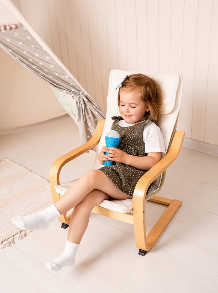 Kids Hits Φωτεινό Μικρόφωνο Παιδικά Τραγούδια Μπλε - 4