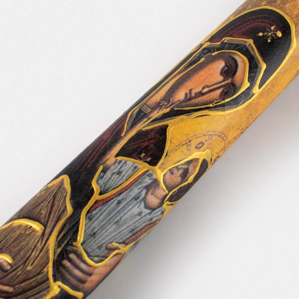 Λαμπάδα με Ντεκουπαζ Εικόνα Παναγίας - 2