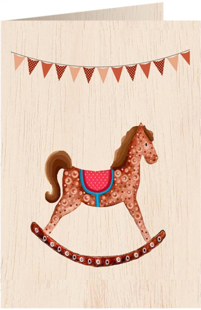 Cozywood Ξύλινη Κάρτα Little Horse - 2