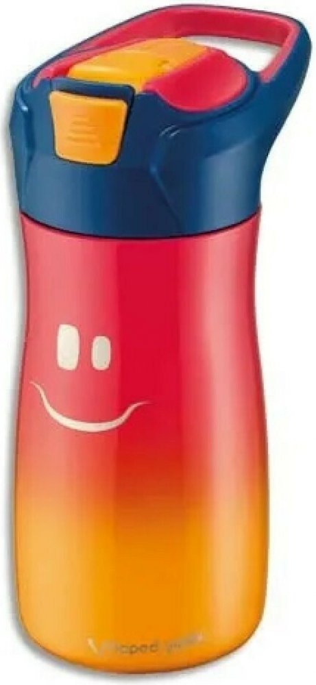 Maped Ανοξείδωτο Παγούρι με Καλαμάκι Πορτοκαλί 580ml - 2