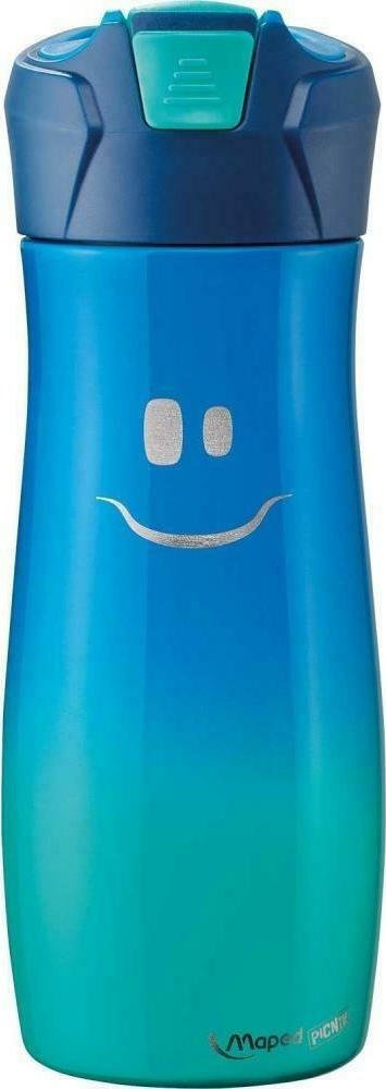 Maped Ανοξείδωτο Παγούρι με Καλαμάκι Μπλέ 430ml - 1