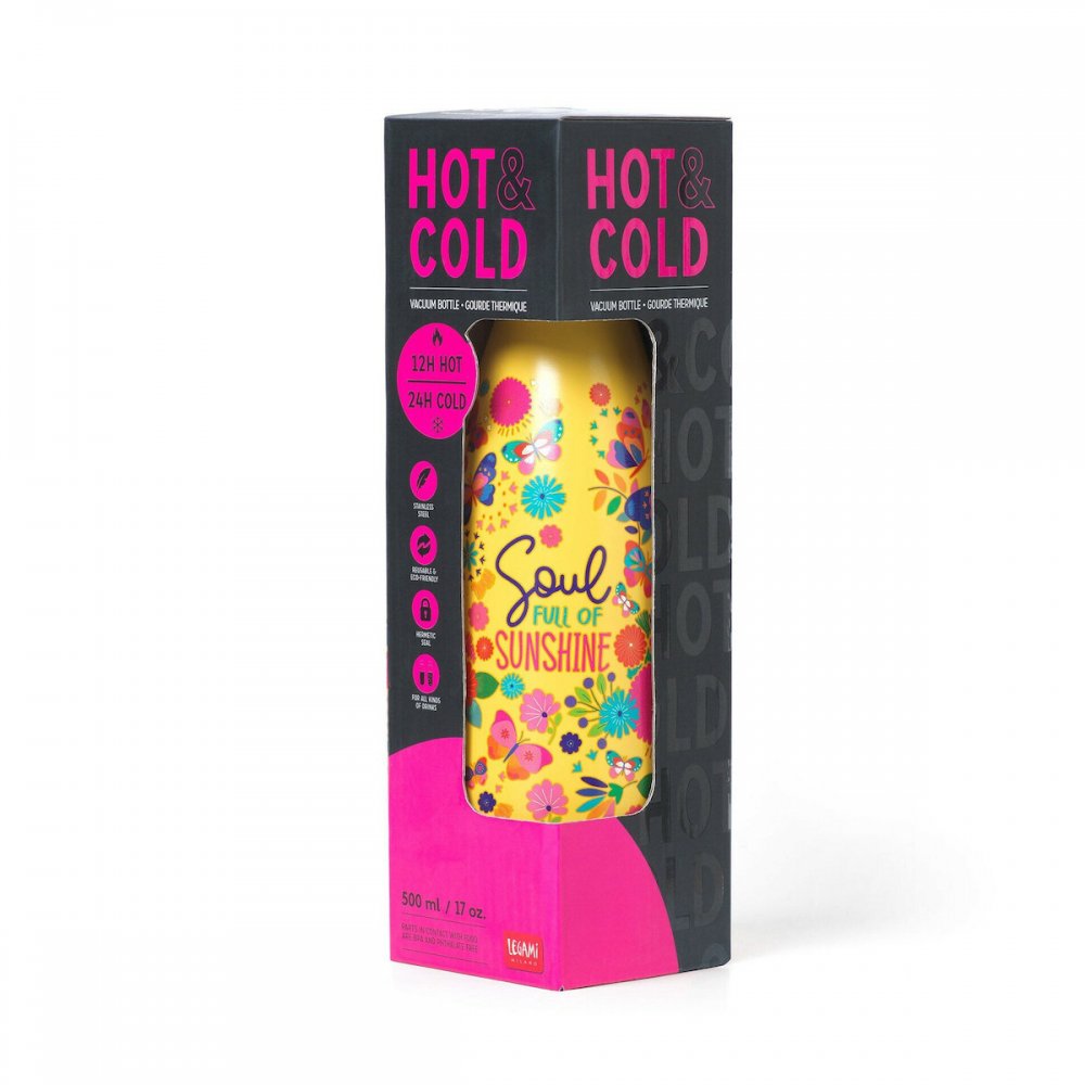 Legami Milano Ανοξείδωτο Μπουκάλι-Θερμός Hot&Cold Buttefiles 500ml - 1