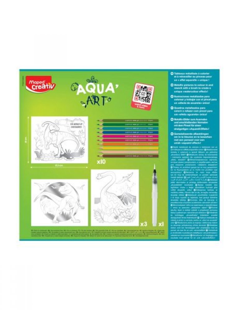 Maped Creative Ζωγραφική Aqua Art Δεινόσαυρος - 2