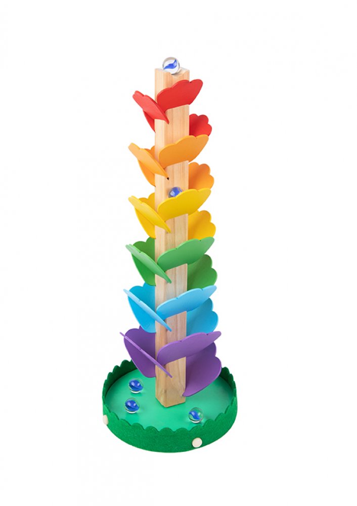 Tooky Toy Πολύχρωμος Πύργος με Μπίλιες