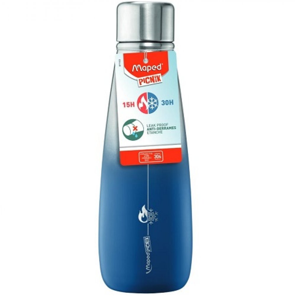 Maped Picnic Μπουκάλι Ισοθερμικό Ανοξείδωτο Μπλε 500 ml - 1