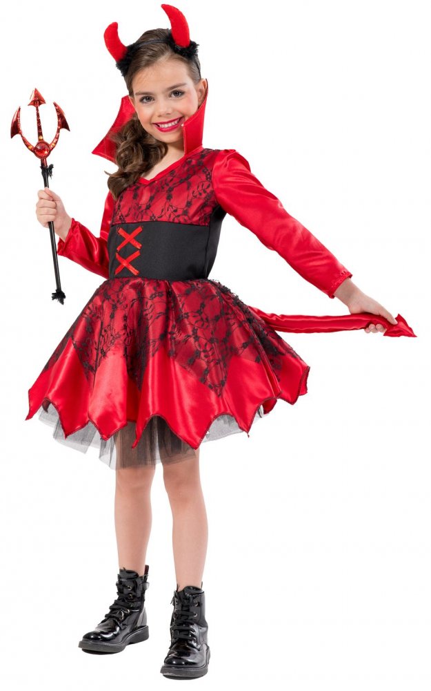 Αποκριάτικη Παιδική Στολή Διαβολίνα Νο 12 ετών - 1