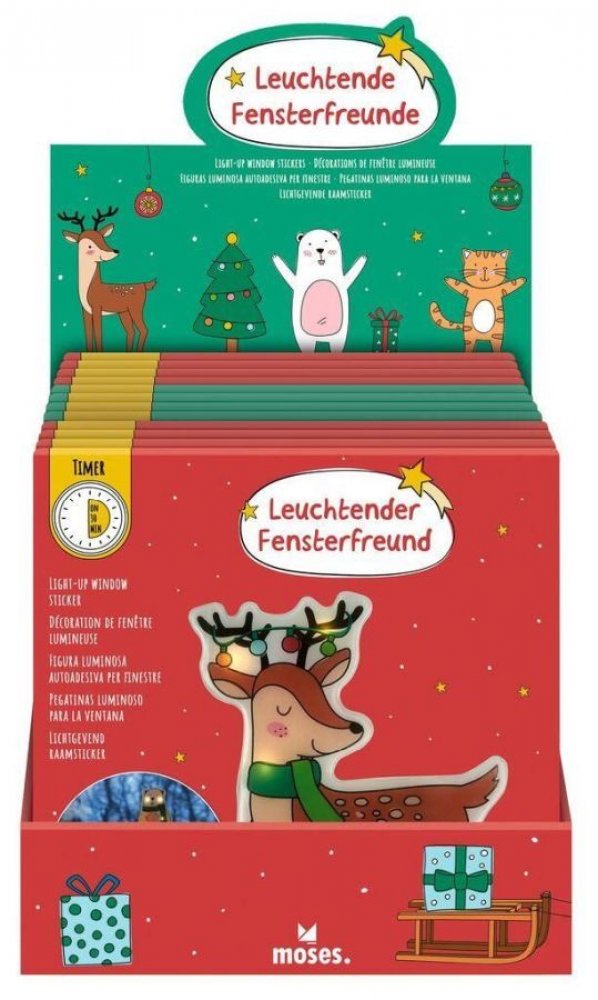 Moses Χριστουγεννιάτικο Αυτοκόλλητο 3 Σχέδια - 1