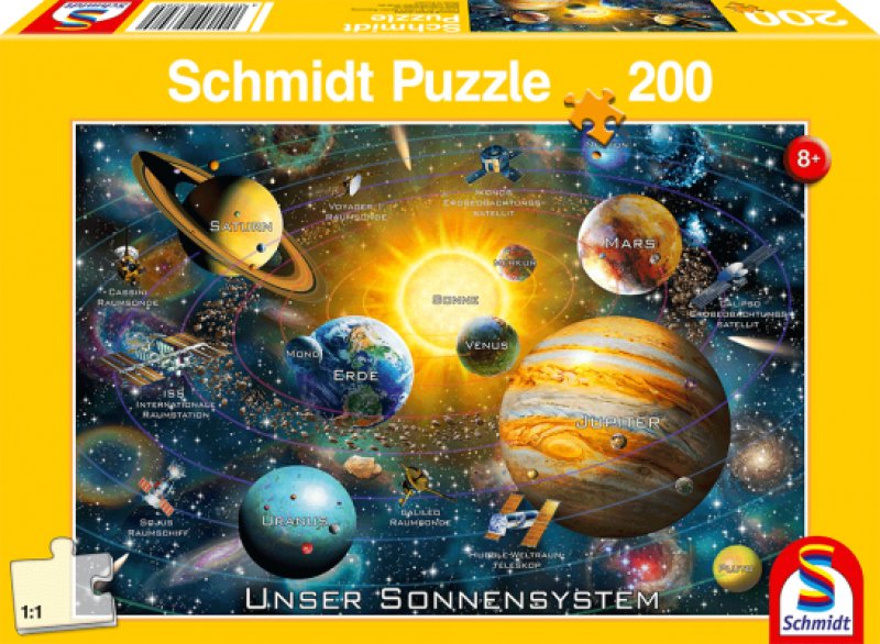 Schmidt Παζλ Το ηλιακό σύστημα 200 τεμ.