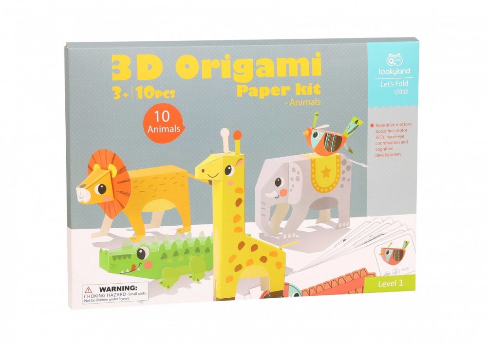 Tooky Toy Σετ Οριγκάμι 3D Ζώα