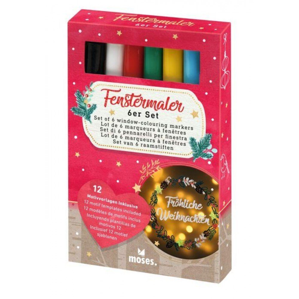 Moses Σετ Μαρκαδόροι για Τζάμια 6 τεμ. - 1