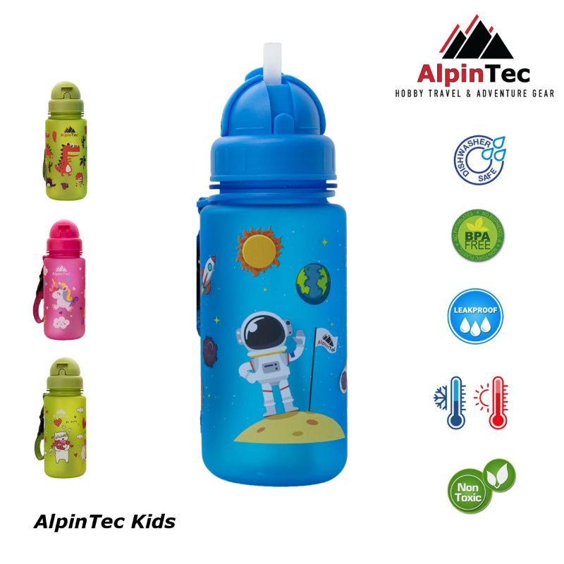 AlpinTec Παγούρι Tritan με Καλαμάκι 400ml Space - 2