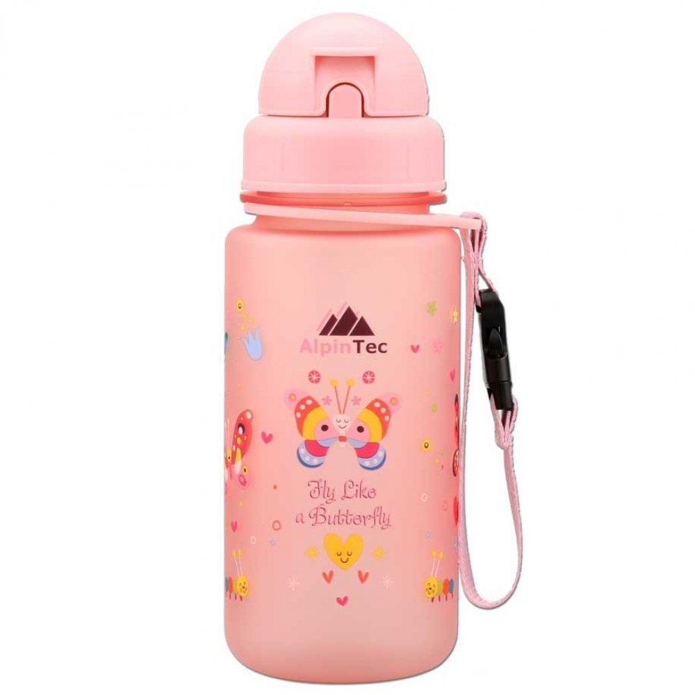 AlpinTec Παγούρι Tritan με Καλαμάκι 400ml Butterfly - 1