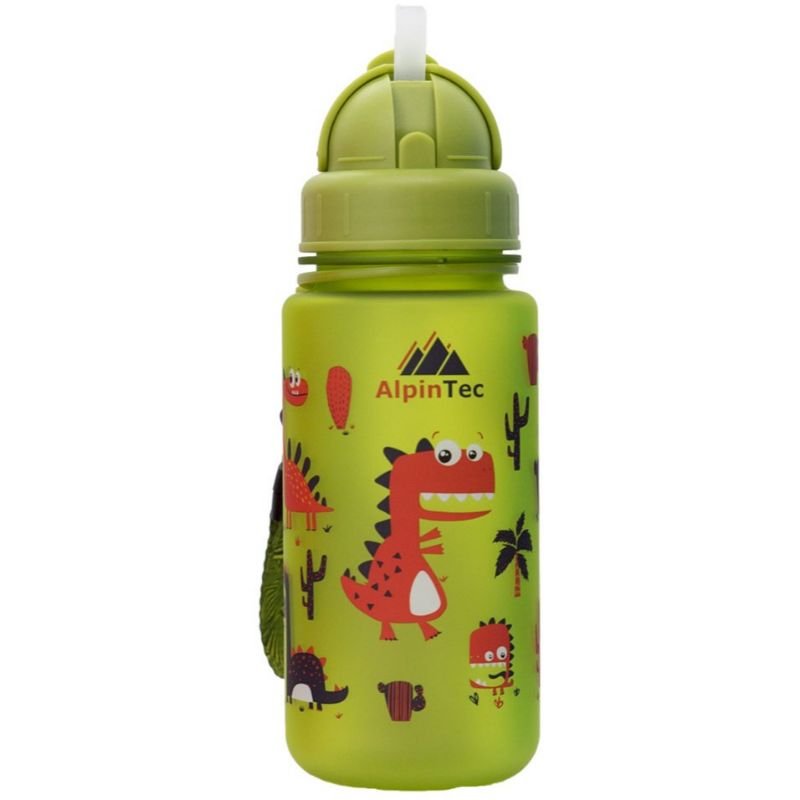 AlpinTec Παγούρι Tritan με Καλαμάκι 400ml Dino - 1