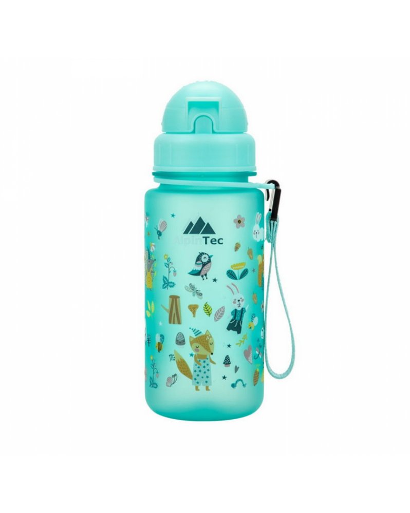 AlpinTec Παγούρι Tritan με Καλαμάκι 400ml Spindrift Blue Forest Animals - 1