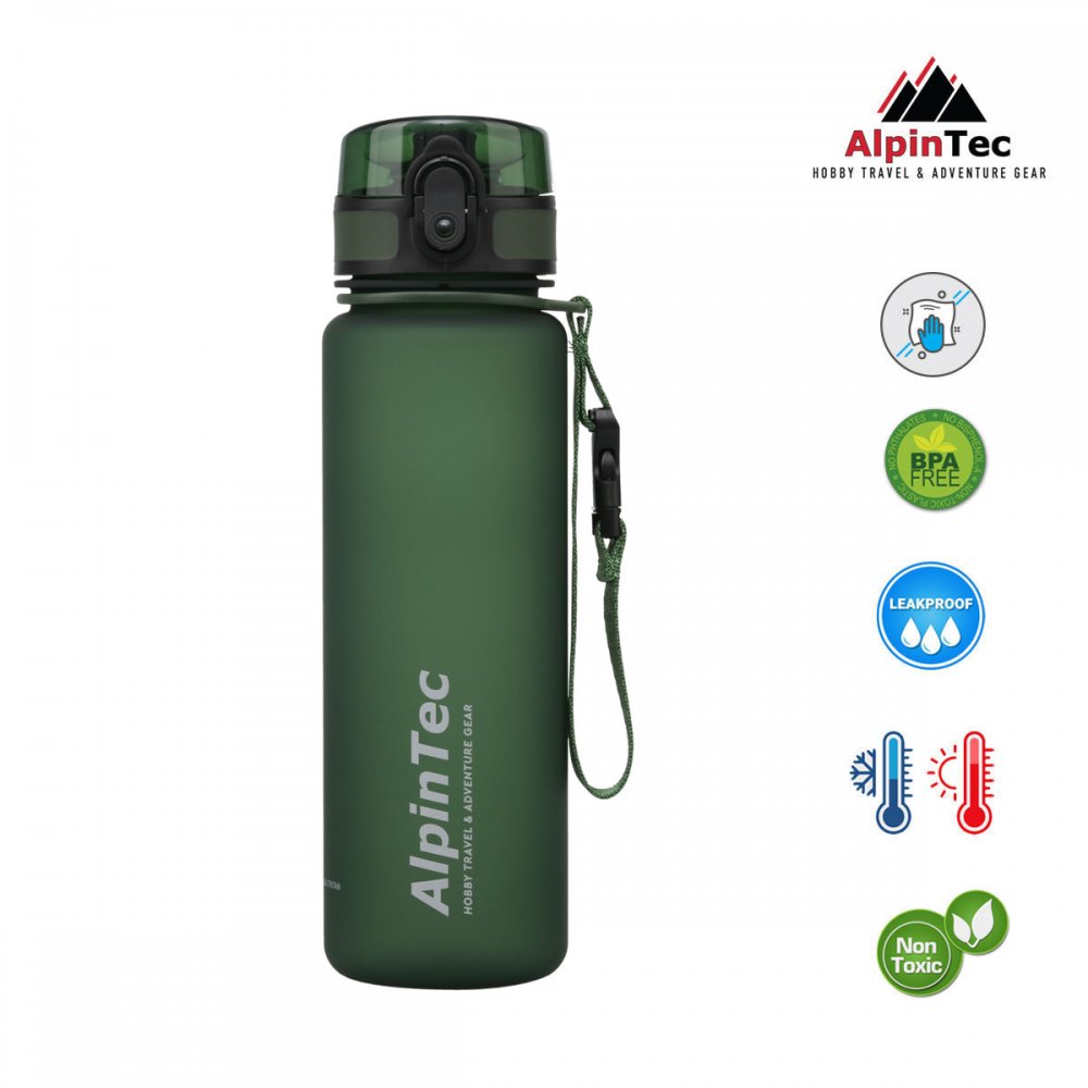 AlpinTec Παγούρι Style 500ml Σκούρο Πράσινο - 1