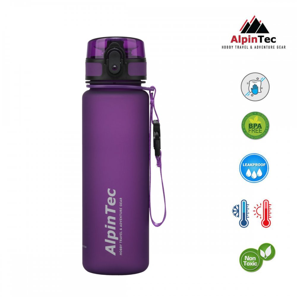 AlpinTec Παγούρι Style 500ml Μωβ - 1