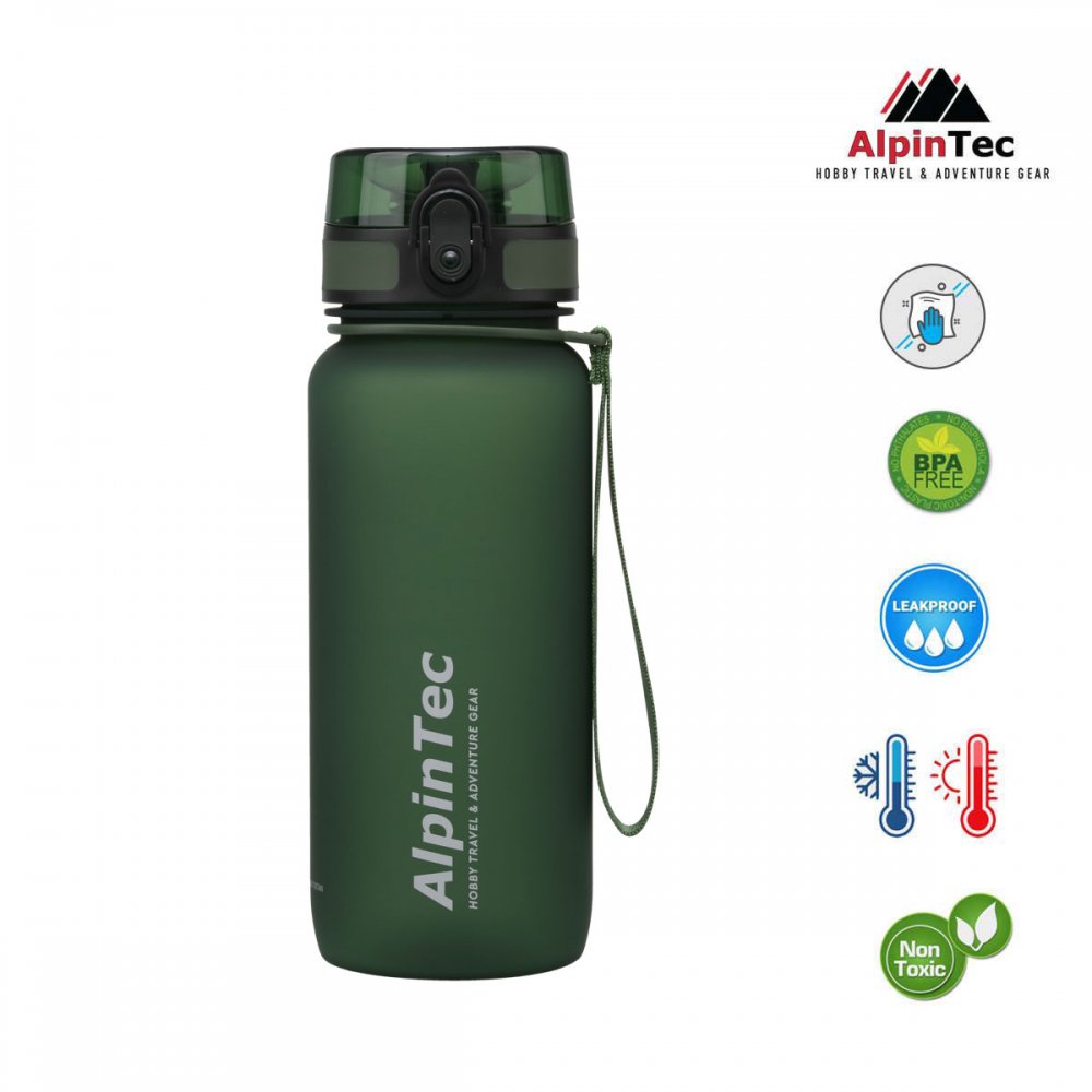 AlpinTec Παγούρι Trek 650ml Σκούρο Πράσινο - 1