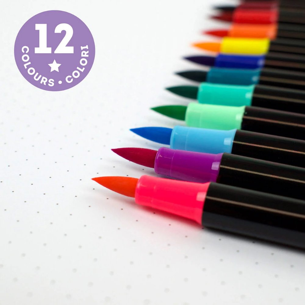 Legami Μαρκαδόροι Brush Markers Σετ 12 Τμχ - 3