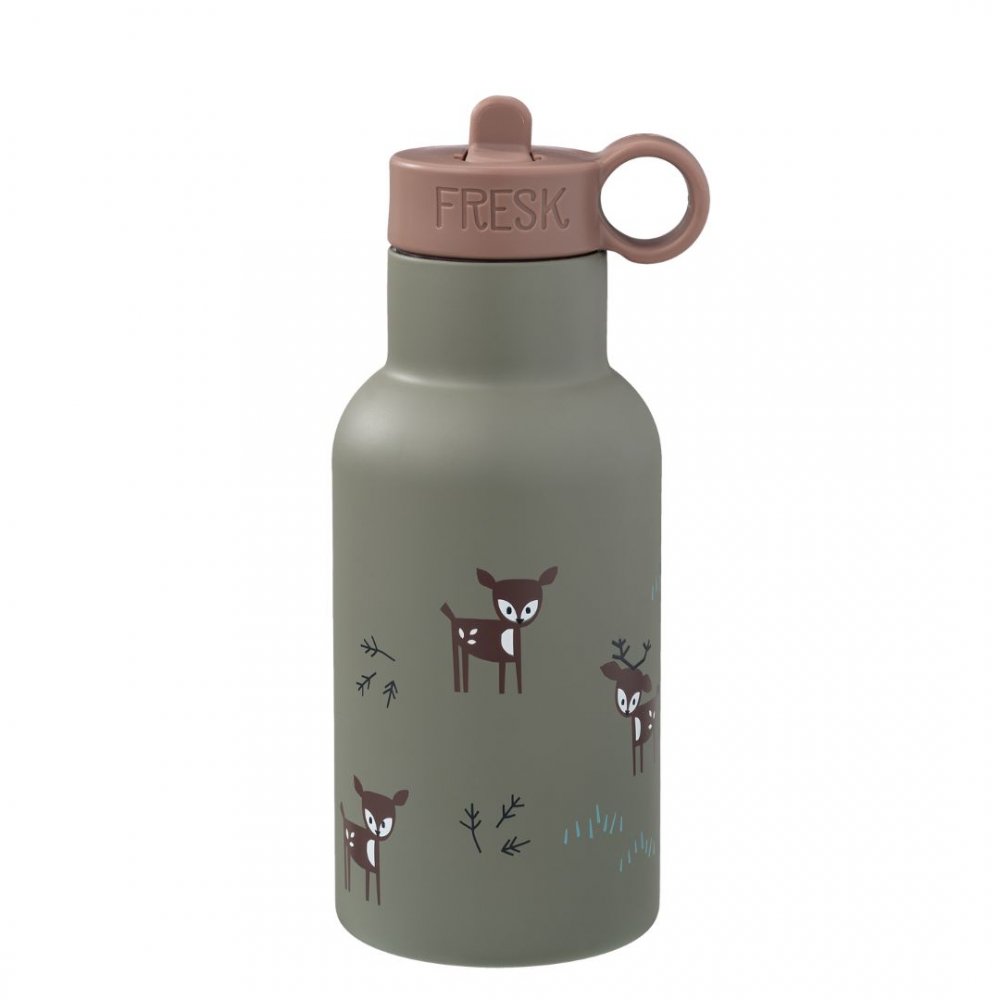 Fresk Θερμός Ανοξείδωτο Ατσάλι 350ml Deer Olive - 1