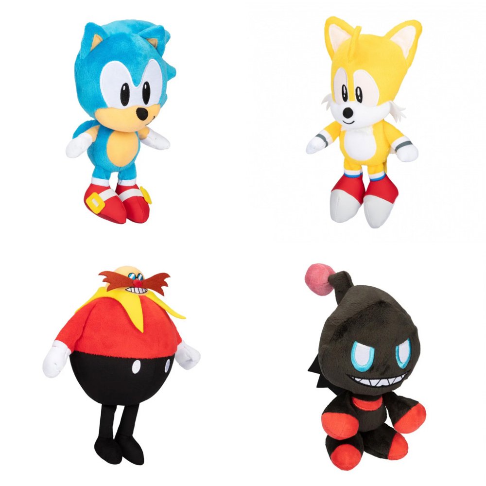 Jakks Pacific Λούτρινα Sonic 4 σχέδια Wave 6 (Sonic the Hedgehog) 22εκ