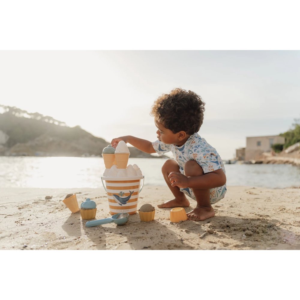 Little Dutch Σετ Κουβαδάκια Παραλίας Icecream Ocean Dreams Μπλε - 4