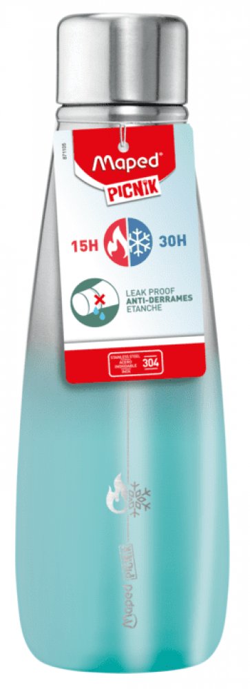 Maped Picnic Μπουκάλι Ισοθερμικό Ανοξείδωτο Τυρκουάζ 500 ml - 1