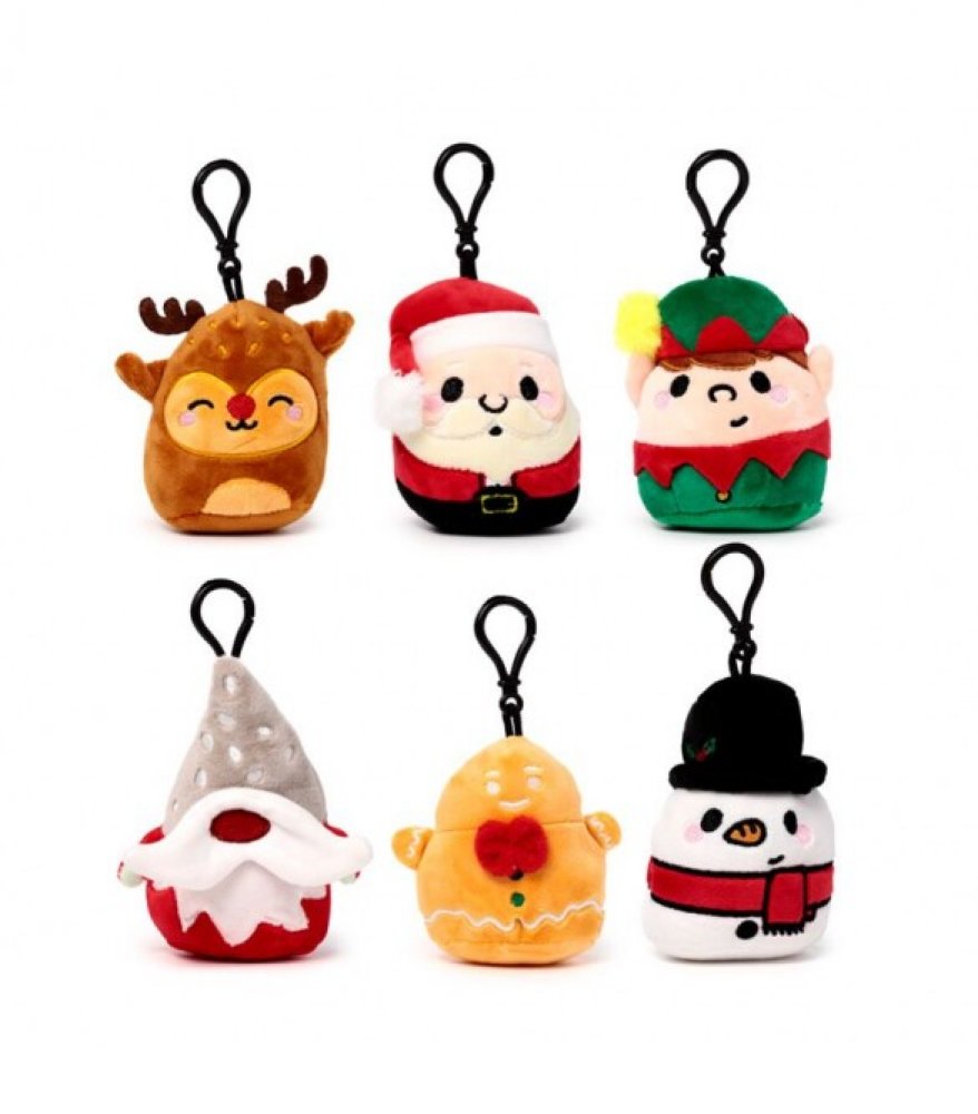 Puckator Χριστουγεννιάτικο Μπρελόκ Squidglys Festive Friends 6 σχέδια - 1