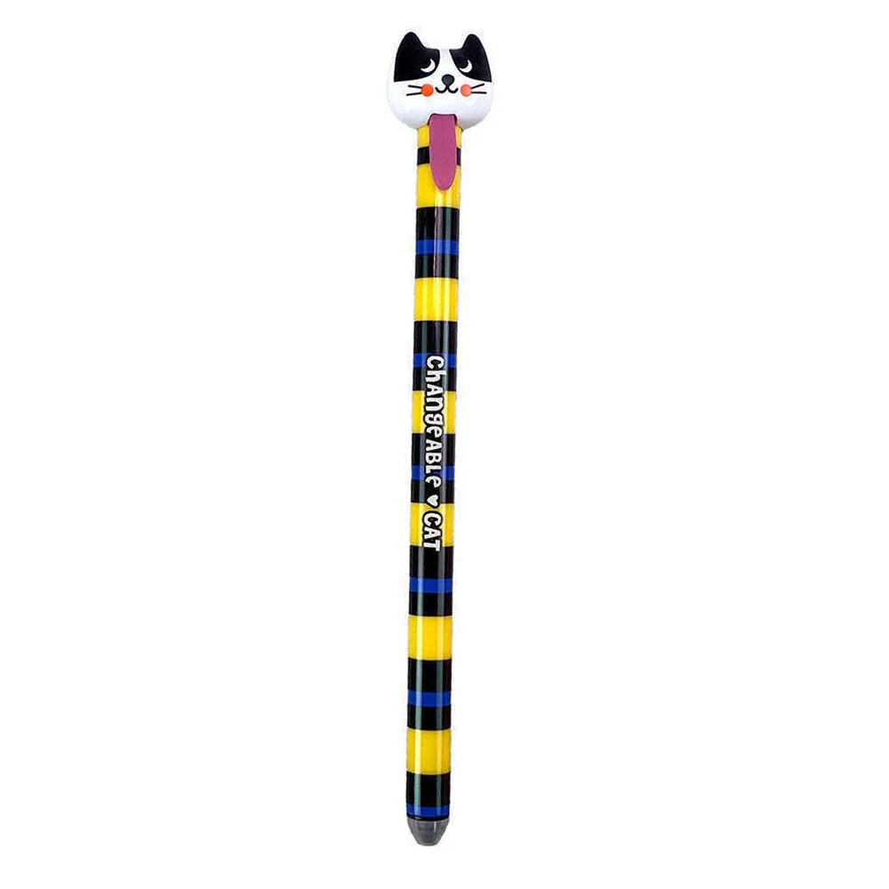 Gim Erasable Pen Cat Yellow - 1