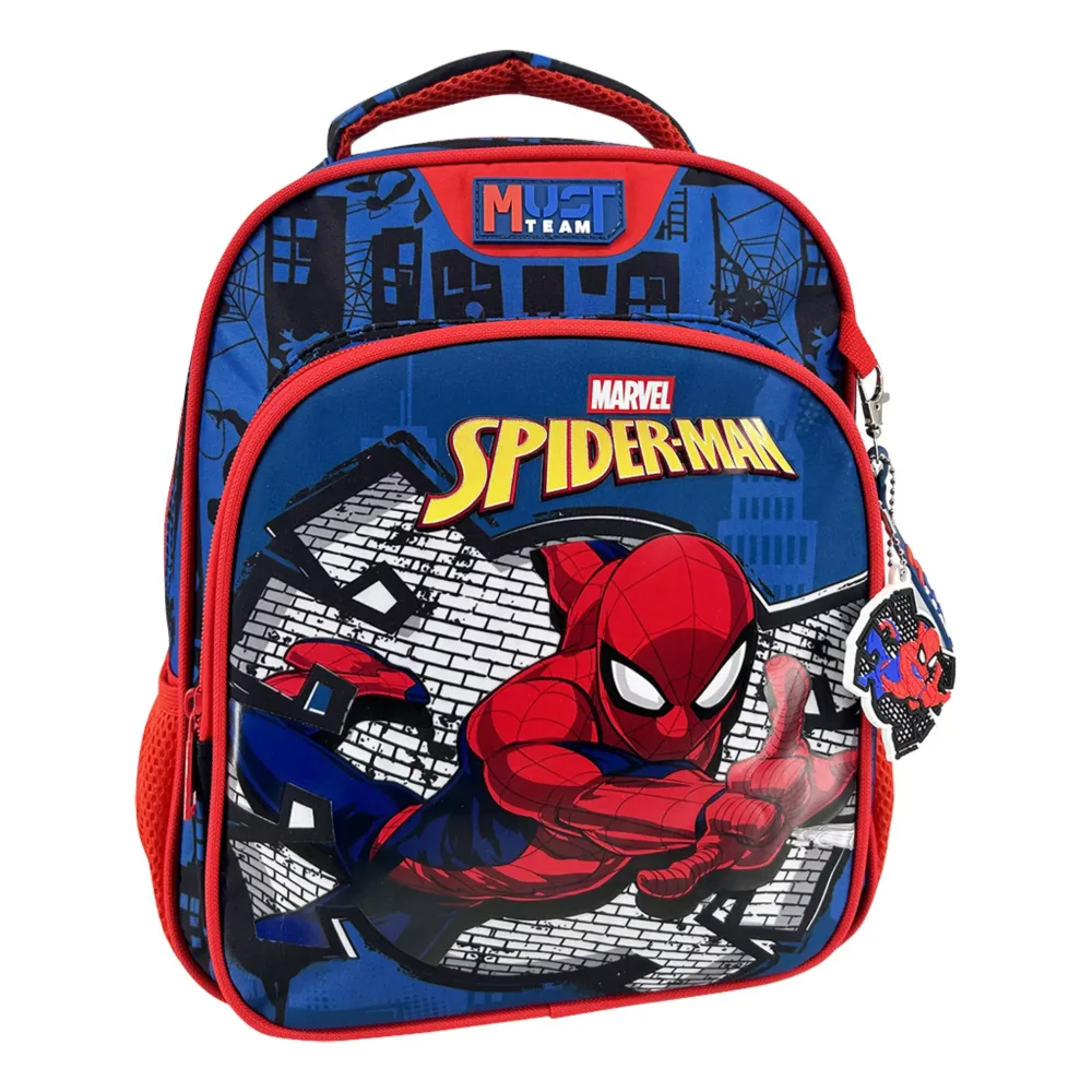 Must Team Σακίδιο Νηπιαγωγείου Spiderman Blue 2 Θήκες - 1
