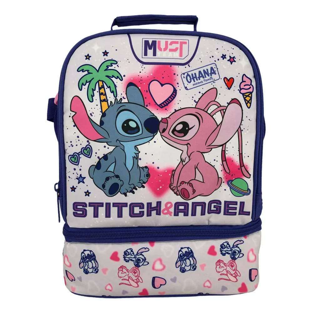 Must Team Τσαντάκι Φαγητού Ισοθερμικό Stitch 2 Θήκες - 1