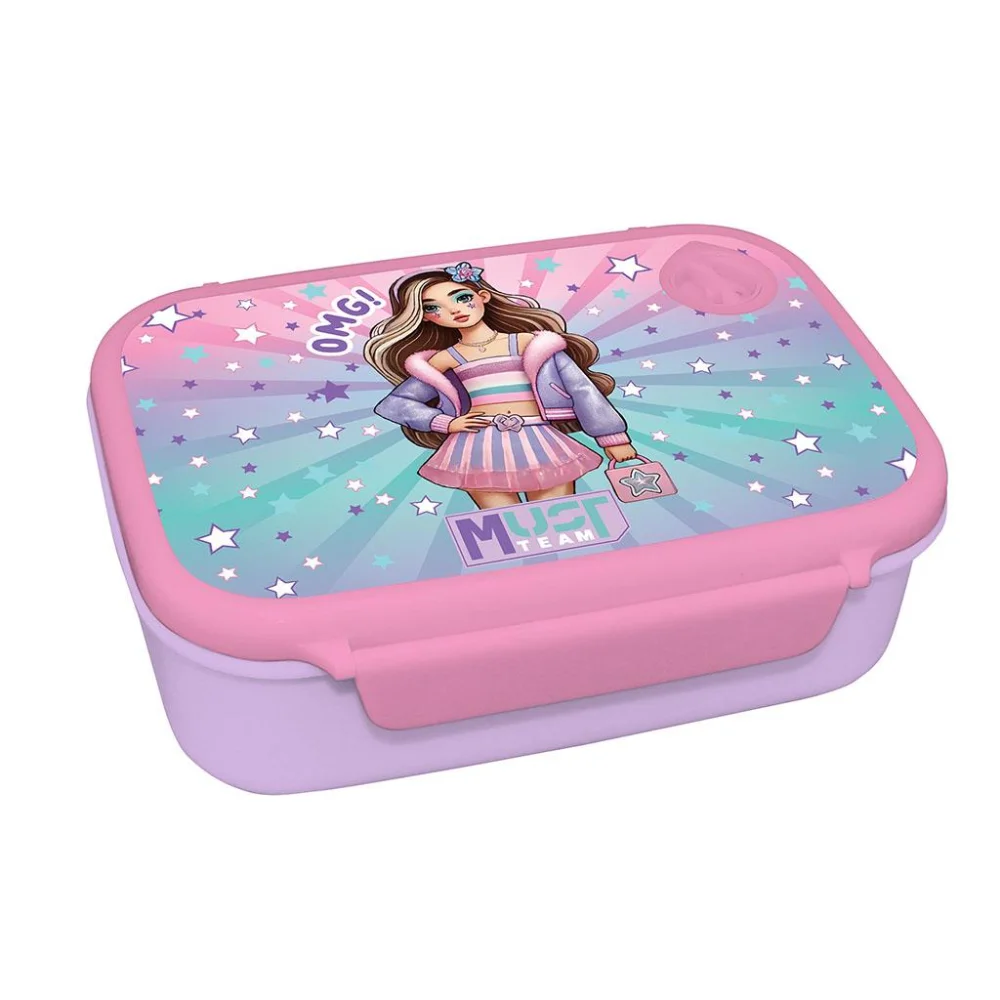 Must Team Φαγητοδοχείο Παιδικό PP Fashion Girl 800 ml - 1