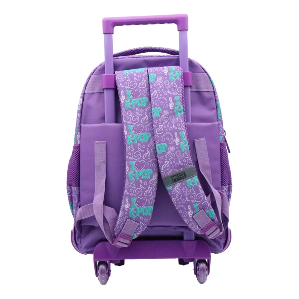 Must Team Τσάντα Trolley K-Pop Μωβ 3 Θήκες - 2