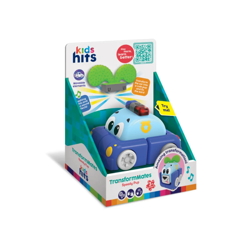 Kids Hits Αστυνομικό Όχημα Speedy Pup Transformmates - 4