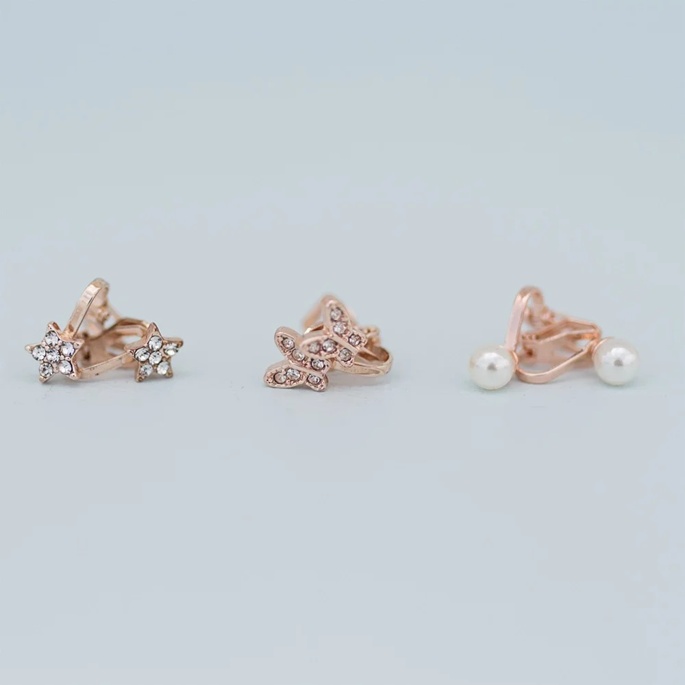 Great Pretenders Σκουλαρίκια με κλιπ Boutique 3 ζεύγη - 4