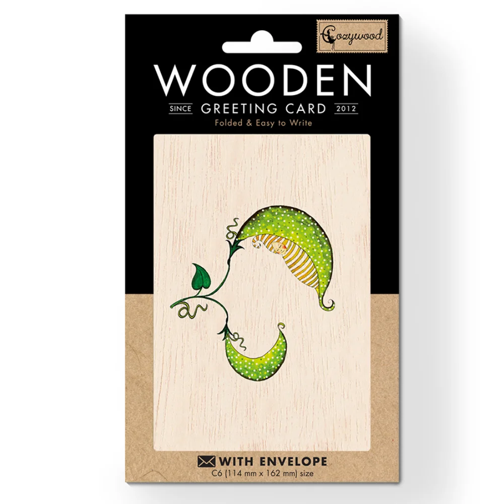 Cozywood Ξύλινη Κάρτα Newborn - 1