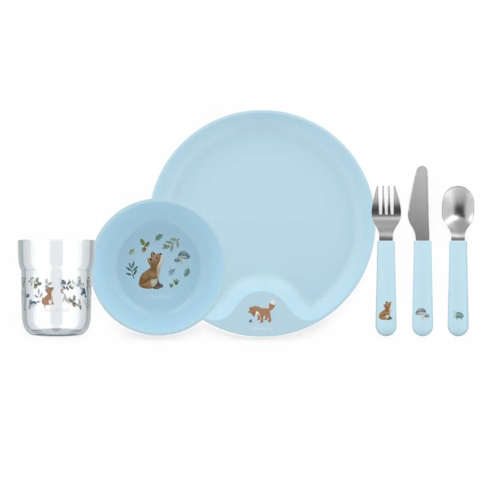 Little Dutch Παιδικό Σετ Φαγητού 6 Τεμαχίων Mio Forest Friends - 1