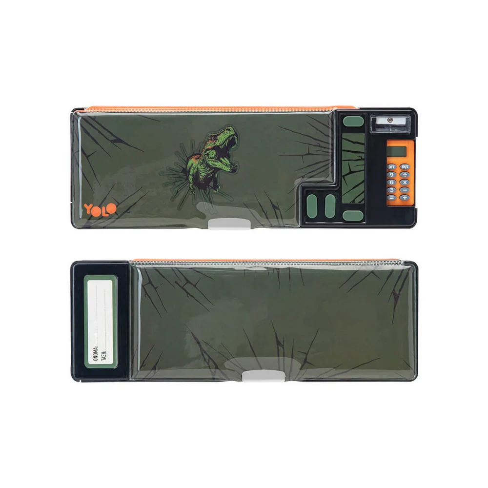 Yolo Retro Κασετίνα με Κομπιουτεράκι Green Dino - 1