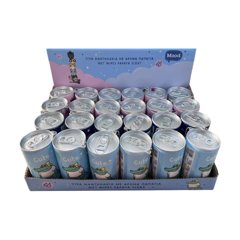 Διακάκης Υγρά Μαντηλάκια με Άρωμα Παπάγια Mood σε 4 Σχέδια - 5
