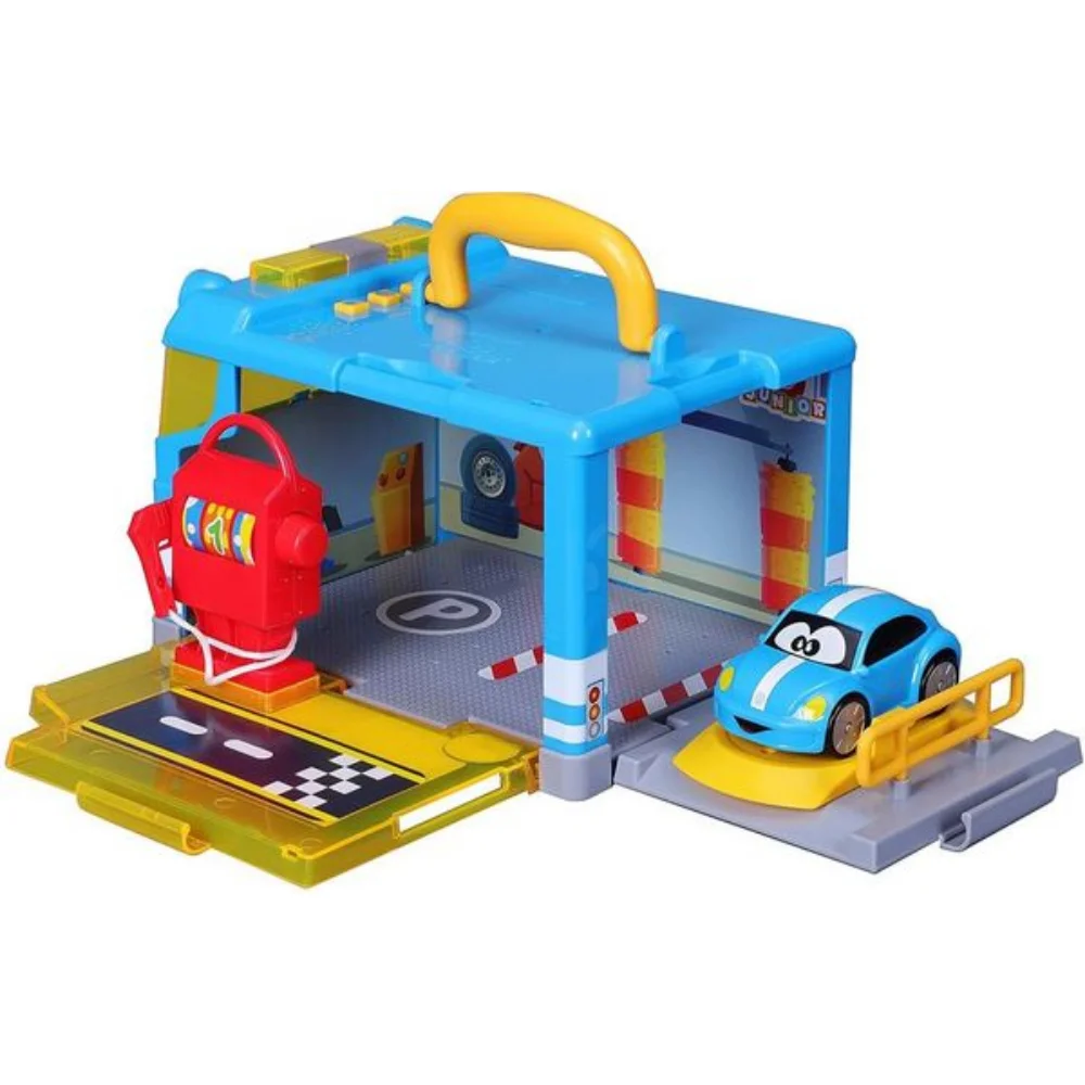 Bburago Junior My 1St Carry Along Garage Blue - 2