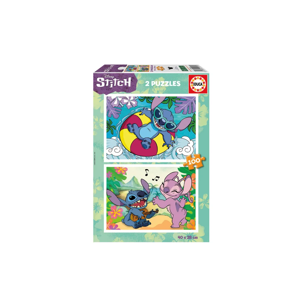 Educa Παζλ Disney Stitch 2x100 τεμ. - 1