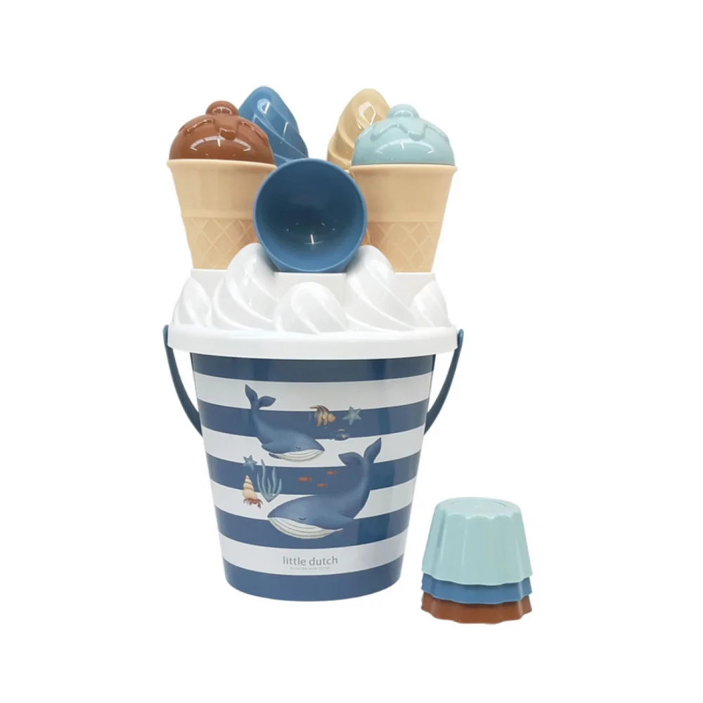 Little Dutch Σετ Κουβαδάκια Παραλίας Ice cream Ocean World Μπλε - 1