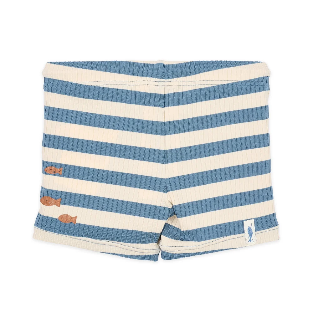 Little Dutch Παιδικό Μαγιό για Αγόρια Ocean Blue Stripes 6-12 μηνών - 2