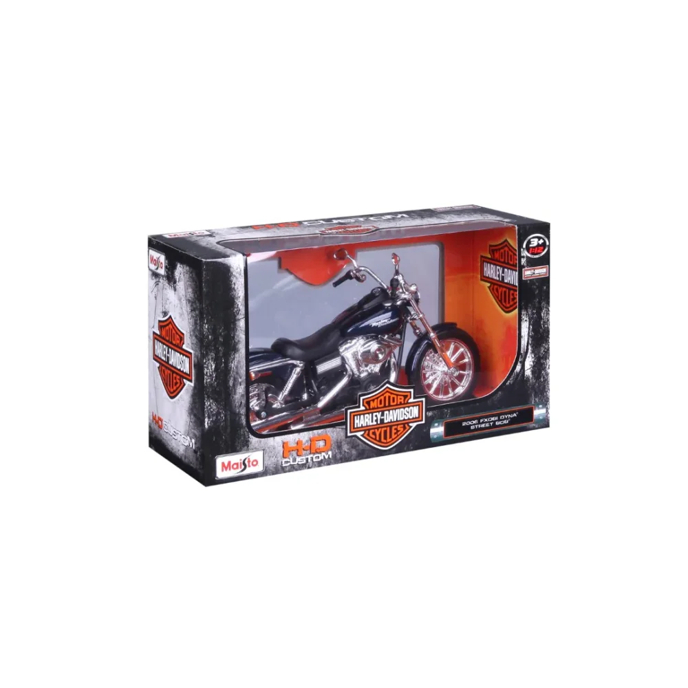 Maisto Motorcycles Harley Davidson 2006 FXDBI Dyna Street Bob 1:12 - 6
