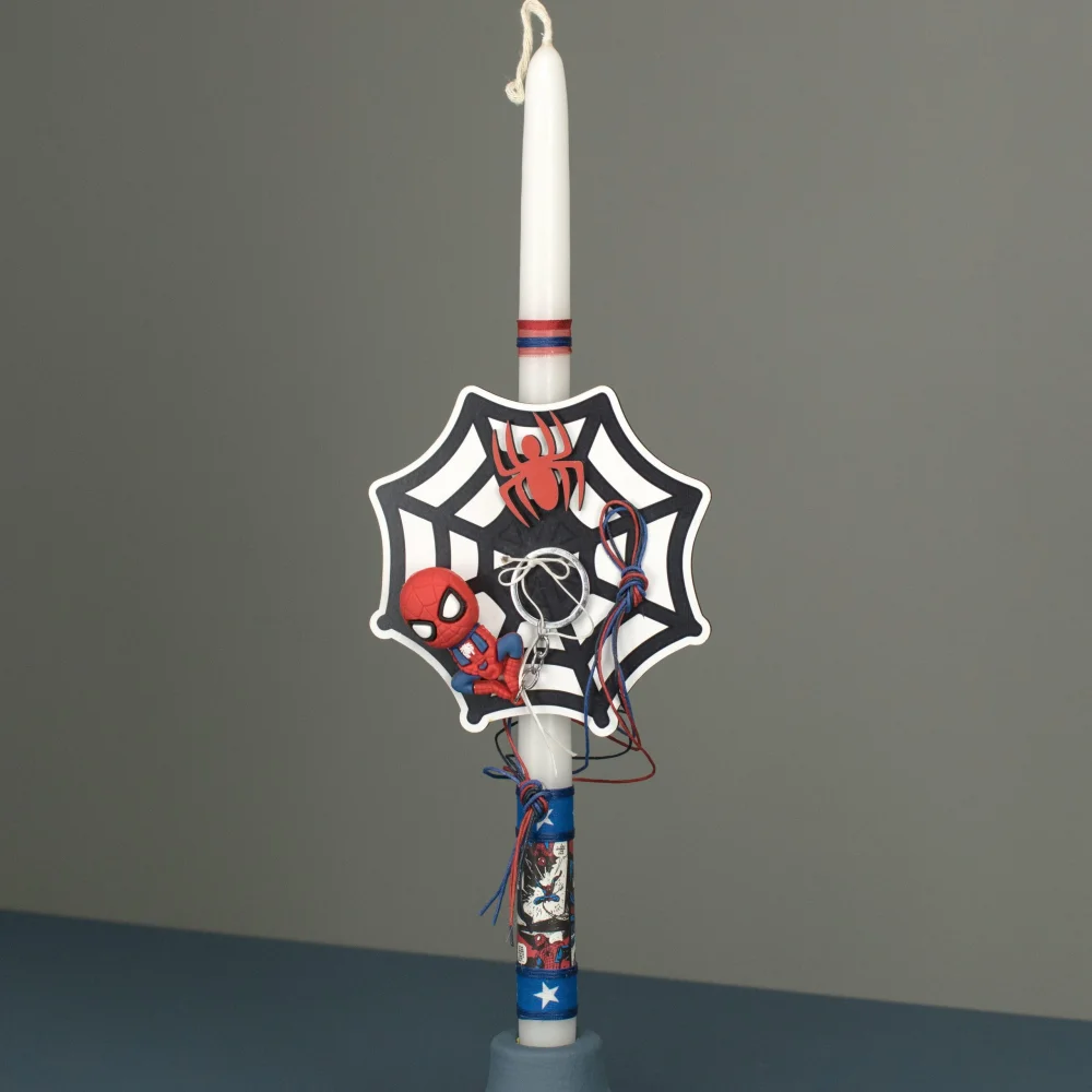 Λαμπάδα Στρογγυλή Ξύλινος Ιστός Υπερήρωας - 1