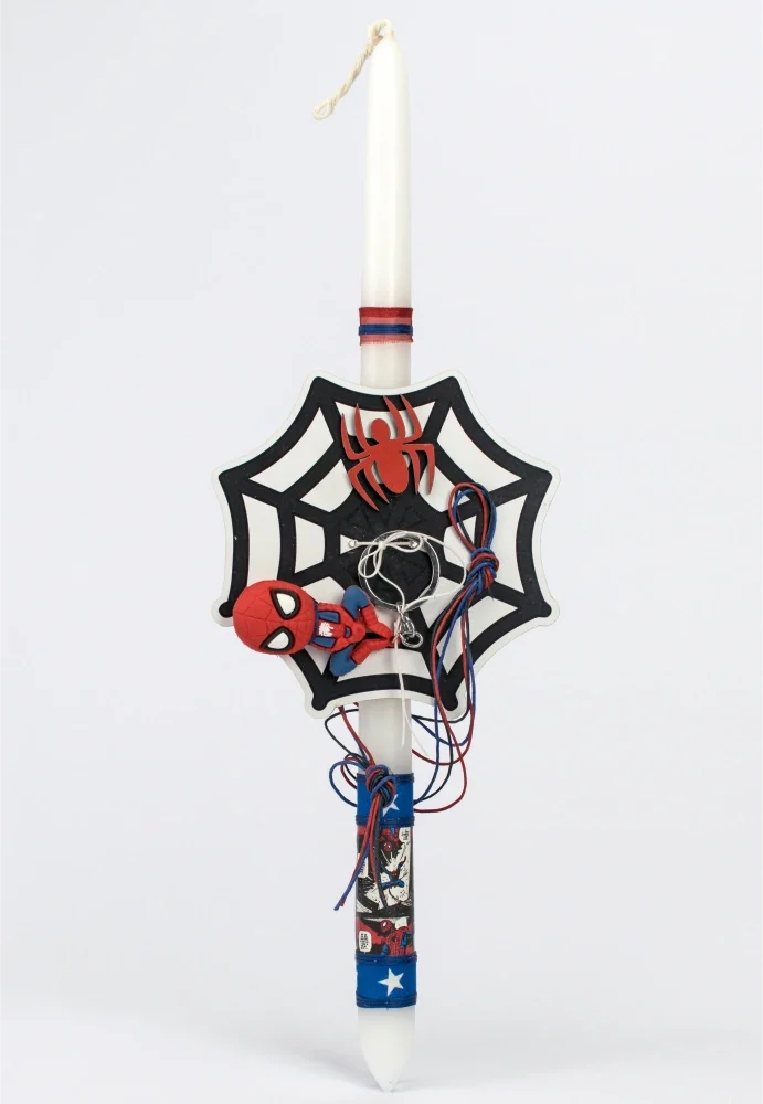 Λαμπάδα Στρογγυλή Ξύλινος Ιστός Υπερήρωας - 2