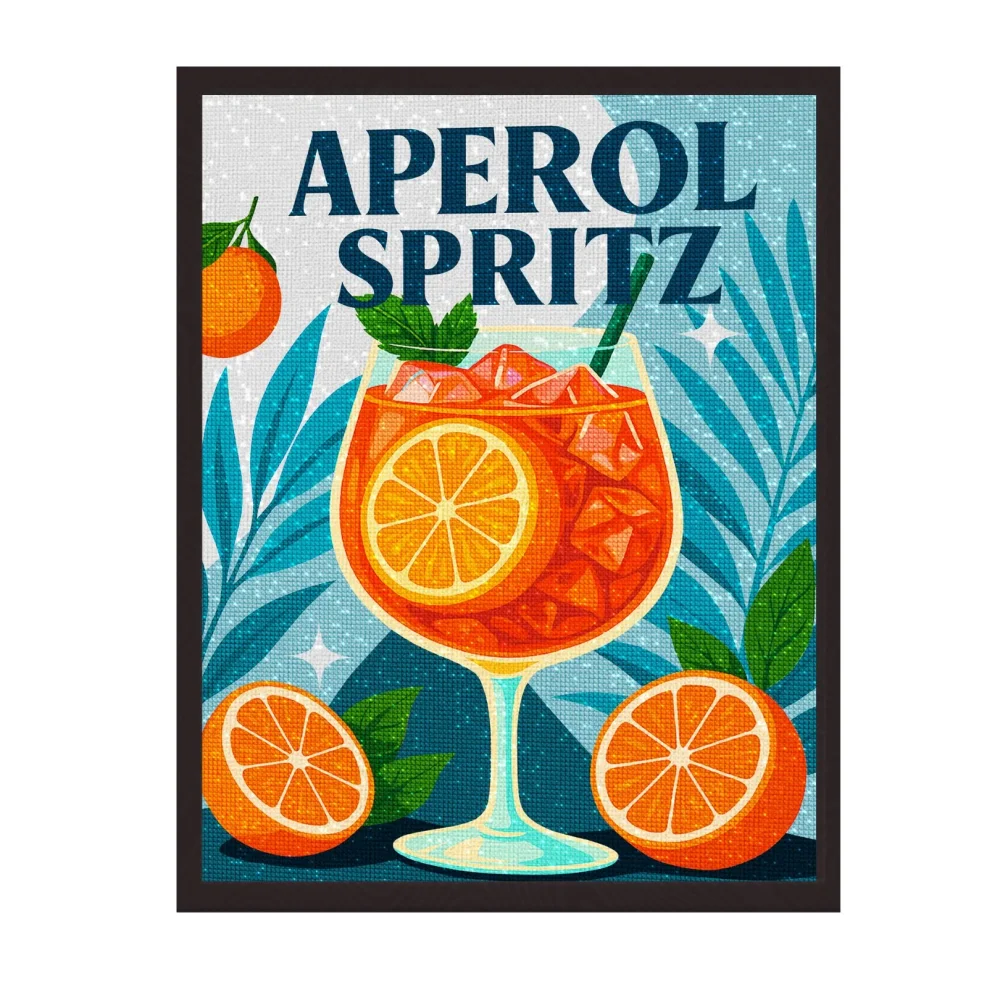 Splat Planet Σετ Diamond Painting Aperol Spritz σε Καμβά με Τελάρο - 1