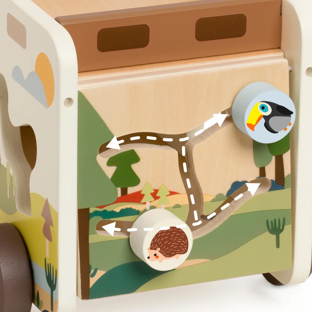 Classic World Ξύλινο Όχημα με Ζώα - 2